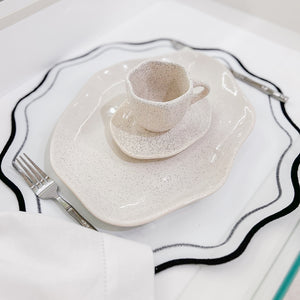 JOGO AMERICANO IMPERMEÁVEL BREEZE REDONDO PRETO