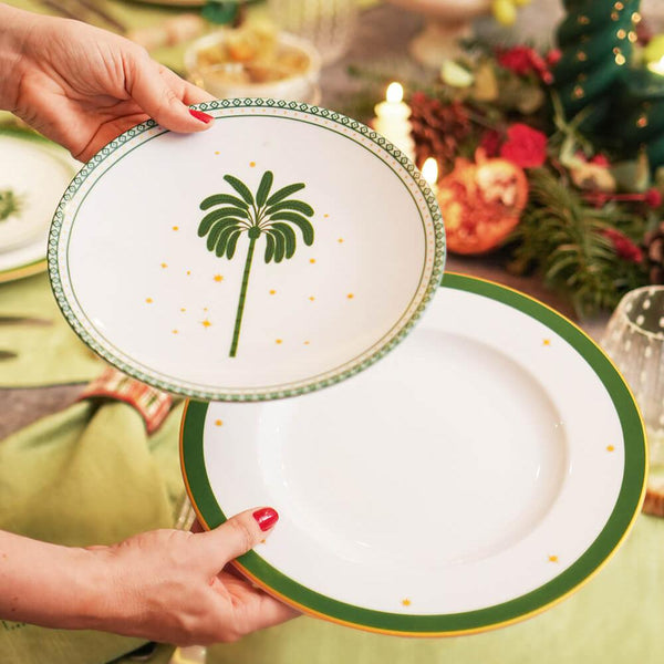 PRATO DE SOBREMESA DE PORCELANA ZAHIDI