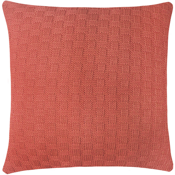 CAPA DE ALMOFADA TRICOT PLUS TRAMADO ROSA 50X50 CM