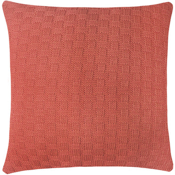 CAPA DE ALMOFADA TRICOT PLUS TRAMADO ROSA 50X50 CM