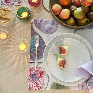 JOGO AMERICANO ESTAMPADO DE ALGODÃO FIGOS 44X39 CM