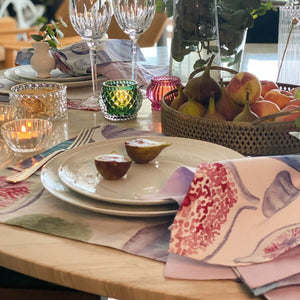 JOGO AMERICANO ESTAMPADO DE ALGODÃO FIGOS 44X39 CM