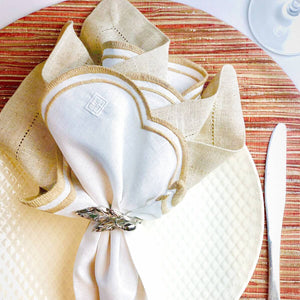 JOGO AMERICANO DE FIBRA NATURAL SHINE REDONDO VERMELHO 43 CM