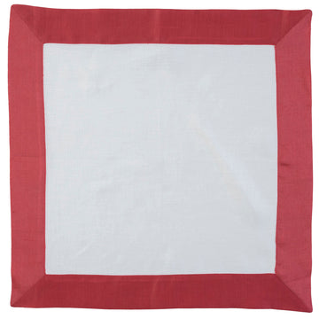 GUARDANAPO DE LINHO LINEN DUO CORAL 50X50 CM