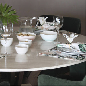 CONJUNTO DE BOWLS DE CERÂMICA AQUARELA P 10,5CM X 10,5CM X 6CM