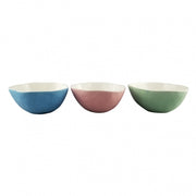 SET DE BOWLS DE CERÂMICA COLORS 3 PEÇAS 14 X 6 CM