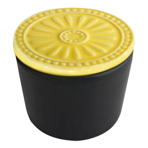 POTE DE CERÂMICA QUADRINHO DE GIZ PEQUENO 11 CM