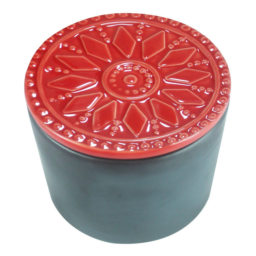 POTE DE CERÂMICA QUADRINHO DE GIZ PEQUENO 11 CM