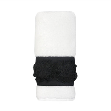 TOALHA DE LAVABO ALGODÃO BLACK BRANCO