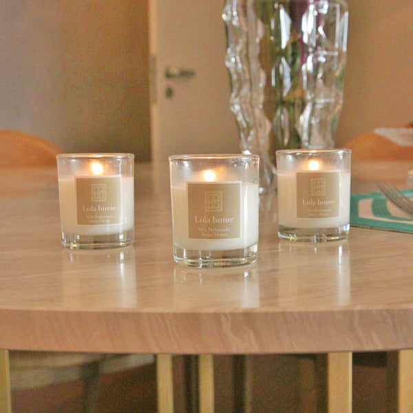 VELAS PERFUMADAS CAIXA COM 3 UNIDADES