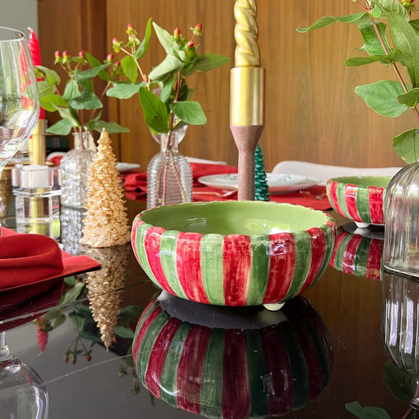 VELA PINHEIRO BOLINHAS DOURADA M