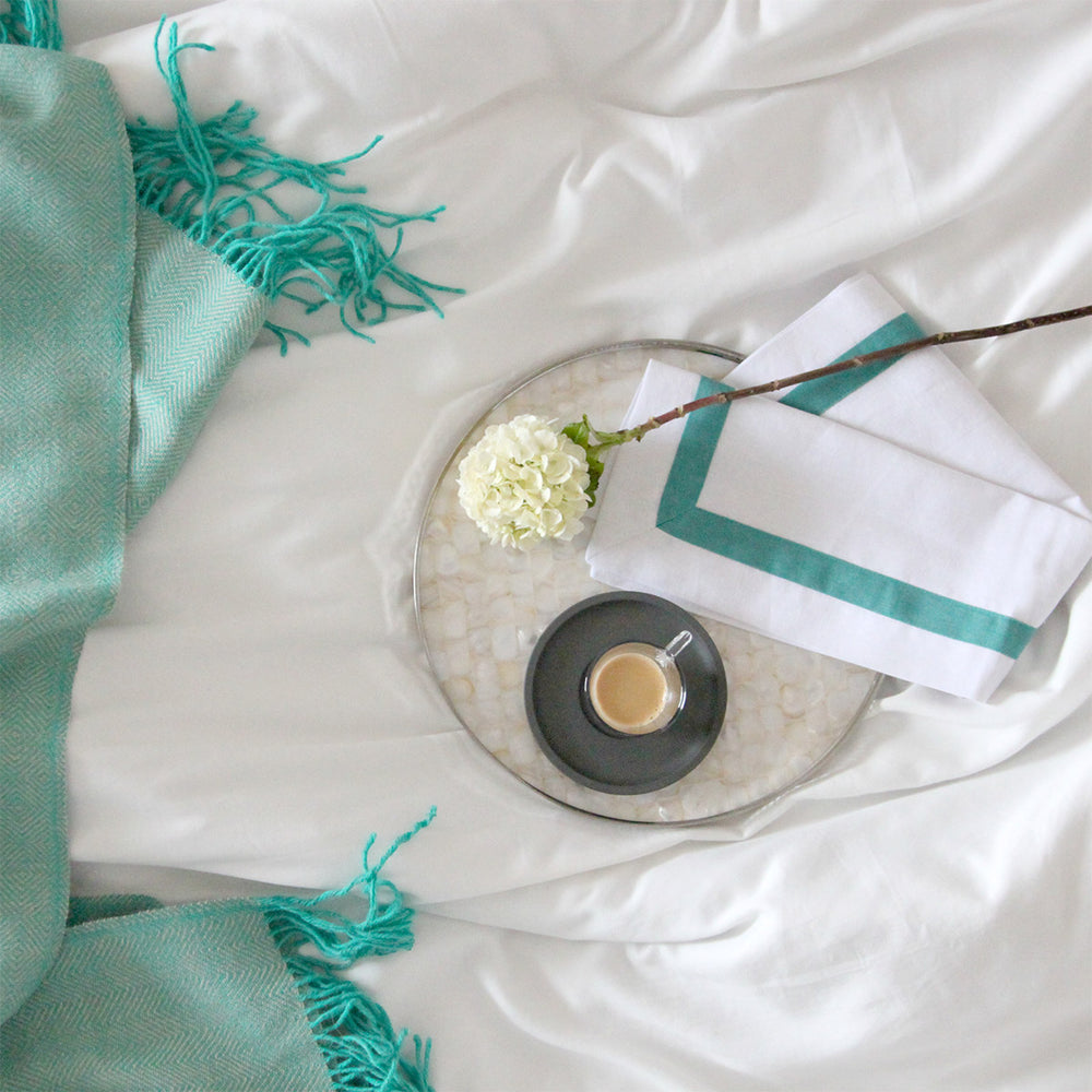 GUARDANAPO DE LINHO VISCO FRAME 50X50 CM