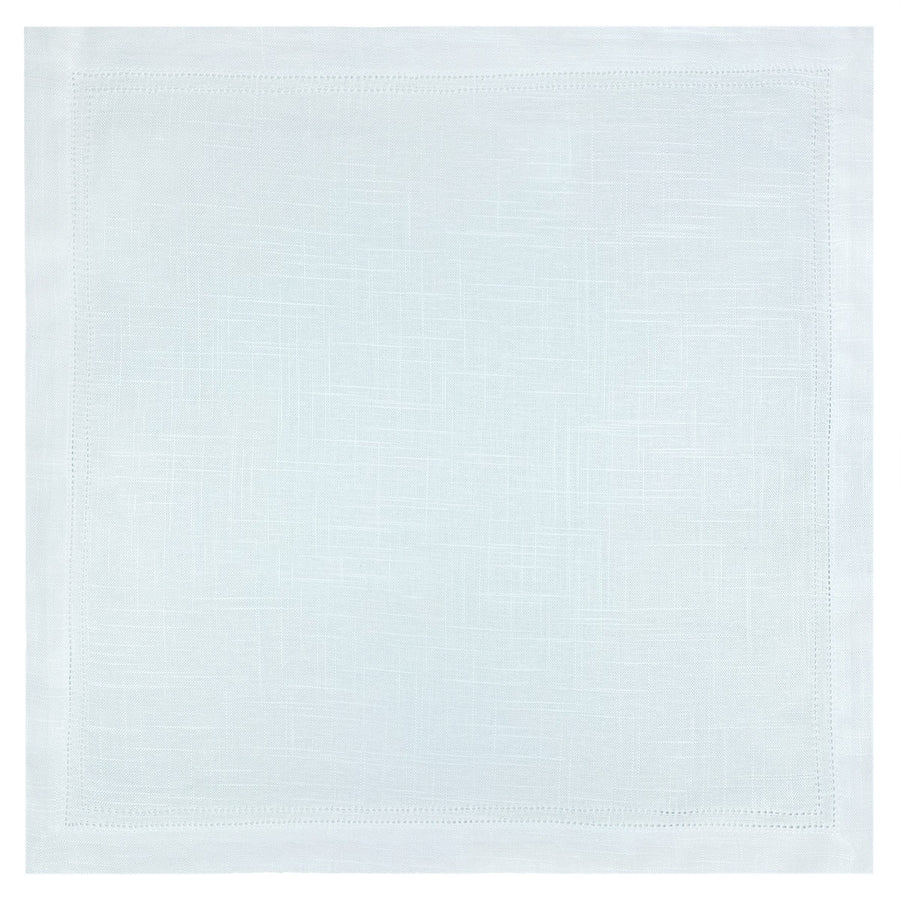 GUARDANAPO DE LINHO VISCO NATURALE DUPLO AJOUR BLANC 50X50 CM