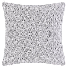 CAPA DE ALMOFADA LOSANGOS CASHMERE TOUCH CINZA 50X50 CM