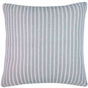 CAPA DE ALMOFADA TRICOT PLUS RISCA DE GIZ CINZA 50 X 50 CM