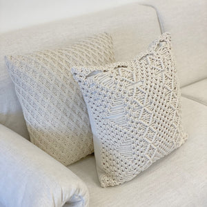 Almofada de macrame 