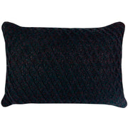 CAPA DE ALMOFADA TRICOT PLUS LOSANGOS PRETO 50X35