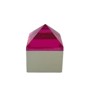 CAIXA PIRÂMIDE ROSA P 9X9 CM