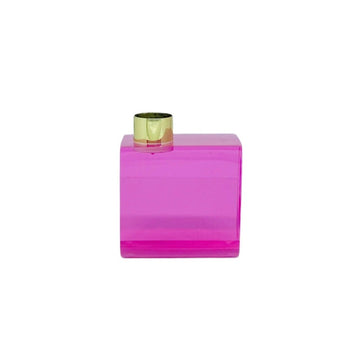 castiçal de resina rosa