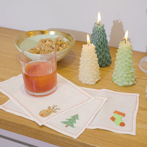 VELA ÁRVORE DE NATAL VERDE ESCURO M 6,5 X 14(h) CM