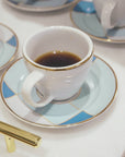 XÍCARA DE CAFÉ  PORCELANA GOLD DÉCO