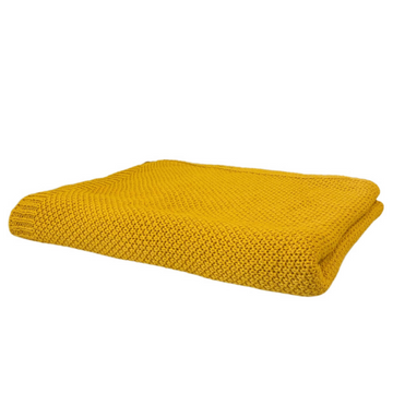 MANTA TRICOT PLUS ARROZ AMARELO 130 X 180 CM