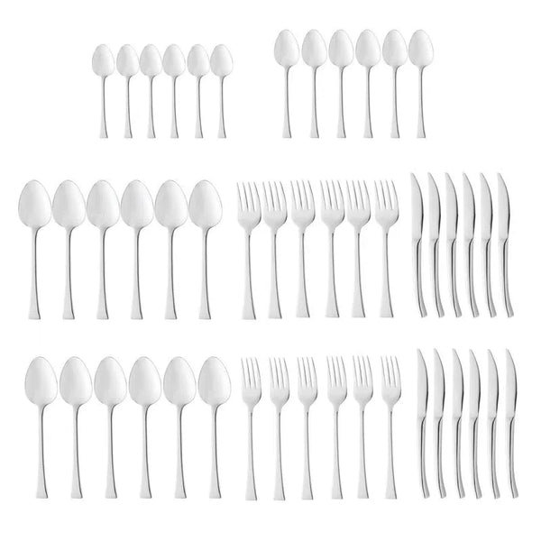 FAQUEIRO 48 PEÇAS AÇO INOX MODERN PRATA