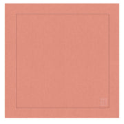 GUARDANAPO DE LINHO PURO BARRA LARGA PREMIUM ROSA 55X55 CM