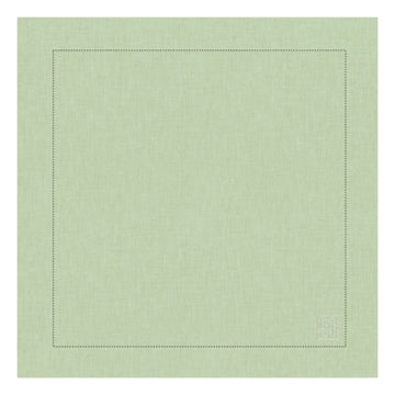 GUARDANAPO DE LINHO VISCO BARRA LARGA PREMIUM VERDE 55X55  CM