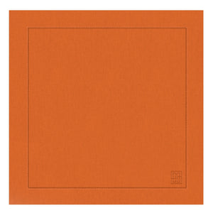 GUARDANAPO LINHO VISCO BARRA LARGA PREMIUM LARANJA 55X55  CM