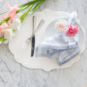 JOGO AMERICANO DE COURO ECOLÓGICO BARCELONA  46X37 CM - BRANCO