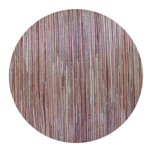 JOGO AMERICANO DE FIBRA NATURAL SHINE REDONDO VERMELHO 43 CM