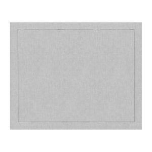 JOGO AMERICANO DE LINHO VISCO CINZA COM PONTO AJOUR 46X35 CM