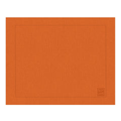 JOGO AMERICANO LINHO VISCO BARRA LARGA PREMIUM LARANJA 50X39  CM