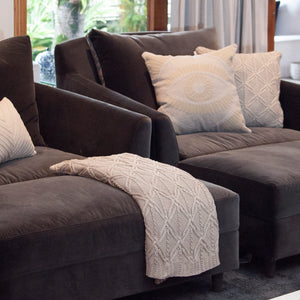 MANTA TRICOT PLUS CORRENTE BEGE 130X180 CM