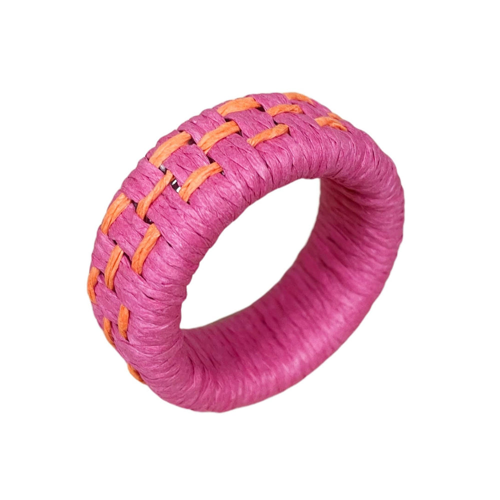 PORTA GUARDANAPO COLOR BLOCK ROSA