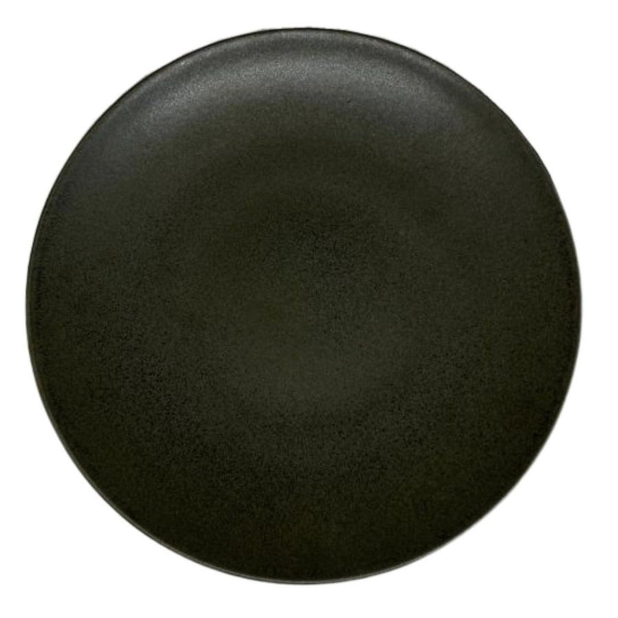 PRATO RASO CERAMICA PORTUGUESA NERO 28 CM