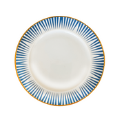 PRATO DE SOBREMESA PORCELANA GOLD DÉCO 22 CM