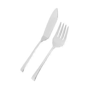 SET 2 TALHERES PARA SERVIR AÇO INOX MODERN PRATA