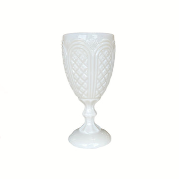 TAÇA OPALINA BRANCA BAIXA 7 X 16,5 (H) CM