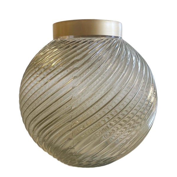 VASO ESFERA GLAM VIDRO E DOURADO 16CM