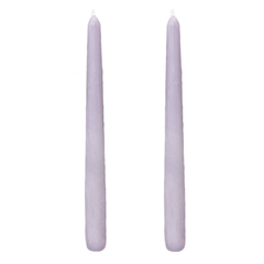 VELAS PARA CASTIÇAL CÔNICA LILÁS 25 CM - 02 UNIDADES