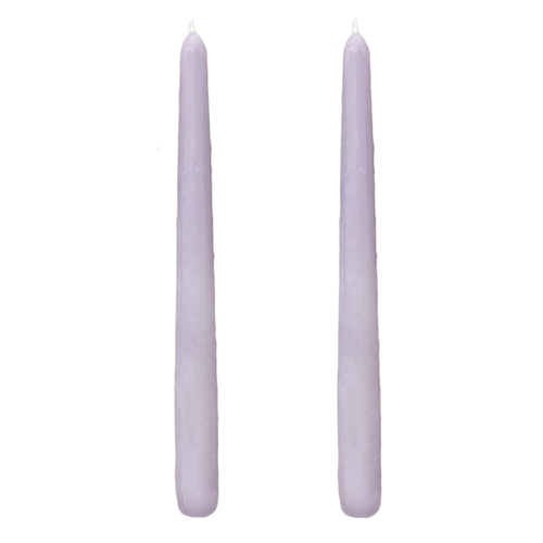 VELAS PARA CASTIÇAL CÔNICA LILÁS 25 CM - 02 UNIDADES