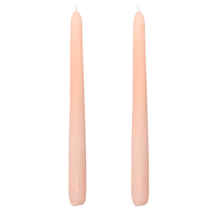 VELAS PARA CASTIÇAL CÔNICA  ROSA 25 CM - 02 UNIDADES