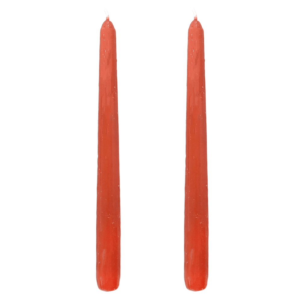 VELAS PARA CASTIÇAL CÔNICA TERRACOTA 25 CM - 02 UNIDADES