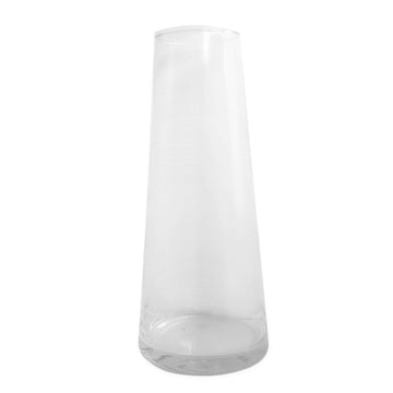 VASO DE VIDRO CÔNICO 7,5 X 18 (H) CM