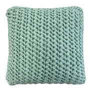 ALMOFADA MAXI TRICOT TEXTURA VERDE ÁGUA 50X50 CM