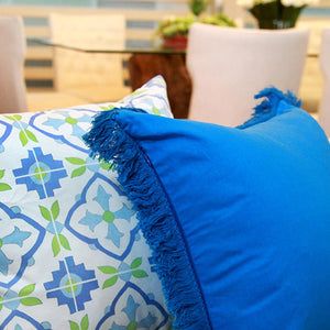 CAPA DE ALMOFADA AMALFI AZUL