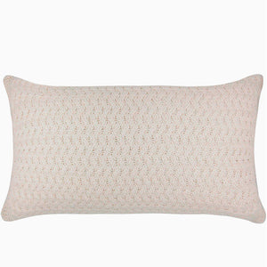 CAPA DE ALMOFADA TRICOT PLUS CESTARIA RIM BEGE 70X35