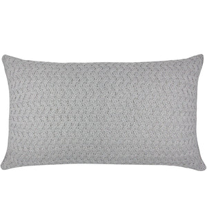 CAPA DE ALMOFADA TRICOT PLUS CESTARIA RIM CINZA 70X35